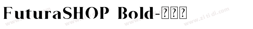 FuturaSHOP Bold字体转换